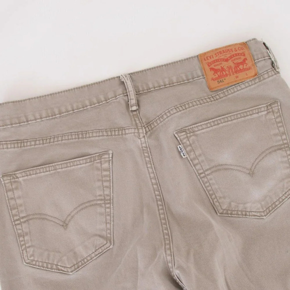 Levi's 541  Taupe Straight Leg Pants	 34/38 - Picture 7 of 15